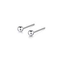 Stainless Steel Stud Earrings, 316L Stainless Steel, Round, fashion jewelry & different size for choice & for woman, original color, nickel, lead & cadmium free, Sold By Pair