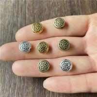 Tibetan Style Spacer Beads, Flat Round, plated, vintage & DIY, more colors for choice, nickel, lead & cadmium free, 10mm, Sold By Bag