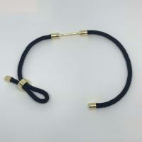 Fashion Bracelet & Bangle Jewelry, Polyamide, with Brass, Round, Vacuum Ion Plating, Adjustable & fashion jewelry & Unisex, more colors for choice, nickel, lead & cadmium free, 3mm, Length Approx 20.5 cm, Sold By PC
