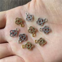 Tibetan Style Hollow Pendants, plated, vintage & DIY, more colors for choice, nickel, lead & cadmium free, 9x12mm, Sold By Bag