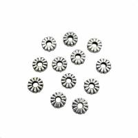 Zinc Alloy Spacer Beads plated vintage & DIY nickel lead & cadmium free 7mm Sold By Bag