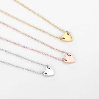 Stainless Steel Jewelry Necklace, 316L Stainless Steel, with 5cm extender chain, Heart, Vacuum Ion Plating, fashion jewelry & for woman, more colors for choice, nickel, lead & cadmium free, 7x7mm, Length:Approx 38 cm, Sold By PC