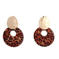 Zinc Alloy Stud Earring with Wood fashion jewelry & for woman nickel lead & cadmium free Sold By Pair