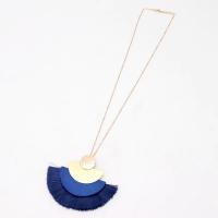 Zinc Alloy Jewelry Necklace with Wood fashion jewelry & for woman nickel lead & cadmium free Length Approx 27.55 Inch Sold By PC