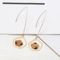 Zinc Alloy Drop Earrings with Velveteen & fashion jewelry & for woman nickel lead & cadmium free Sold By Pair