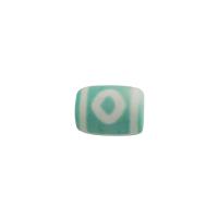 Natural Tibetan Agate Dzi Beads, Drum, DIY, 11x14x11mm, Hole:Approx 2mm, Sold By PC