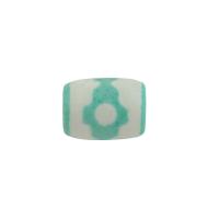 Natural Tibetan Agate Dzi Beads, Drum, DIY, 11x14x11mm, Hole:Approx 2mm, Sold By PC