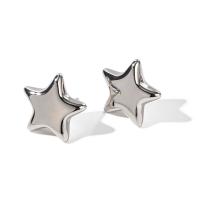 Stainless Steel Stud Earrings 304 Stainless Steel Star fashion jewelry & for woman Sold By PC