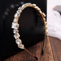 Hair Bands Zinc Alloy fashion jewelry & for woman & with rhinestone golden nickel lead & cadmium free Inner Approx 120mm Sold By PC