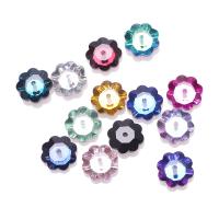 Perles en verre de mode, Des billes de verre, fleur, DIY, plus de couleurs à choisir, 10mm, Environ 30PC/sac, Vendu par sac