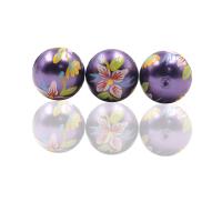 Perlas de espaciador, Cuentas de vidrio, Bricolaje, Púrpura, 18mm, Vendido por UD