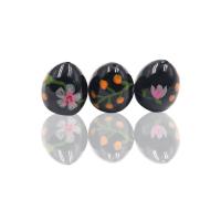Perles d'espacement Bijoux, Des billes de verre, DIY, noire, 14x16mm, Vendu par PC