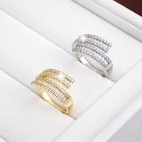 Brass δάχτυλο του δακτυλίου, Ορείχαλκος, επιχρυσωμένο, κοσμήματα μόδας & για τη γυναίκα & με στρας, περισσότερα χρώματα για την επιλογή, νικέλιο, μόλυβδο και κάδμιο ελεύθεροι, 20x10mm, Sold Με PC