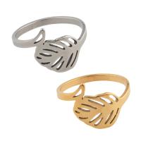 Stainless Steel Finger Ring 304 Stainless Steel Leaf plated Unisex US Ring .5 Sold By PC