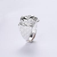 Solidny srebrny pierścień, 925 Srebro, biżuteria moda & dla człowieka, bez zawartości niklu, ołowiu i kadmu, sprzedane przez PC