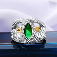 925 Sterling Silver Finger Rings with Crystal fashion jewelry & for man nickel lead & cadmium free Sold By PC