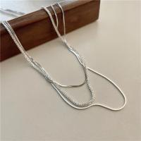 925 Sterling Silver Necklaces with 5cm extender chain fashion jewelry nickel lead & cadmium free 0.8mm 1.8mm Length Approx 45 cm Sold By PC