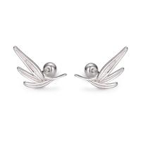 925 Sterling Silver Stud Earring Wheat fashion jewelry & for woman silver color Sold By Pair