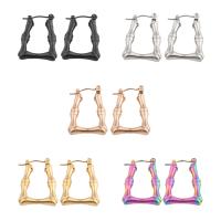 304 Stainless Steel Lever Back Earring, Vacuum Ion Plating, fashion jewelry & for woman, more colors for choice, 25x17x4mm, Sold By Pair