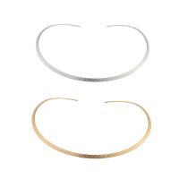 304 Stainless Steel Collar, Vacuum Ion Plating, fashion jewelry & for woman, more colors for choice, 139x141x2mm, Sold By PC
