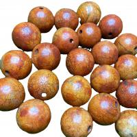 Perles agate dzi tibétaine naturelle, agate Tibétaine, Rond, DIY, Jaune, 20mm, 5PC/lot, Vendu par lot