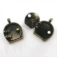 Цинка сплав медальон подвески, цинковый сплав, Покрытие под бронзу старую, DIY, не содержит никель, свинец, 25x35mm, продается PC