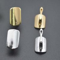 Brass Lever Terug Earring Component, Messing, Rechthoek, plated, DIY, meer kleuren voor de keuze, nikkel, lood en cadmium vrij, 10x16mm, Verkocht door PC