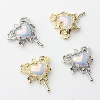 Tibetan Style Heart Pendants, with Resin, plated, DIY, more colors for choice, nickel, lead & cadmium free, 22x26mm, Approx 100PCs/Bag, Sold By Bag