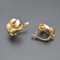 Brass Lever Terug Earring Component, Messing, plated, DIY, meer kleuren voor de keuze, nikkel, lood en cadmium vrij, 12x18mm, Verkocht door PC