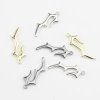 Tibetan Style Pendants, Antlers, plated, DIY, more colors for choice, nickel, lead & cadmium free, 10x29mm, Approx 100PCs/Bag, Sold By Bag