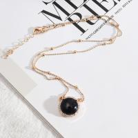 Zinc Alloy Jewelry Necklace fashion jewelry & for woman nickel lead & cadmium free Length Approx 18.89 Inch Sold By PC