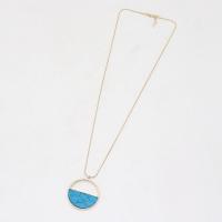 Tibetan Style Jewelry Necklace, with turquoise, fashion jewelry & for woman, nickel, lead & cadmium free, Length:Approx 27.55 Inch, Sold By PC