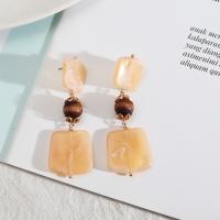 Acrylic Jewelry Earring, fashion jewelry & for woman, more colors for choice, 20x76mm, Sold By Pair