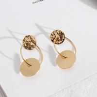 Brass Stud Earring, fashion jewelry & for woman, nickel, lead & cadmium free, 20x45mm, Sold By Pair