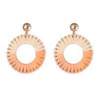 Zinc Alloy Stud Earring with Rafidah Grass fashion jewelry & for woman nickel lead & cadmium free Sold By Pair