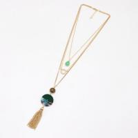 Zinc Alloy smykker halskæde, med Træ, tre lag & mode smykker & for kvinde, nikkel, bly & cadmium fri, Længde Ca. 17.32 inch, Ca. 20.86 inch, Ca. 23.62 inch, Solgt af PC