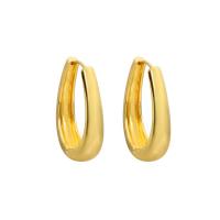 Zinklegierung Ohrringe, plattiert, Modeschmuck & für Frau, goldfarben, frei von Nickel, Blei & Kadmium, 31x24mm, verkauft von Paar