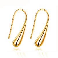 Zinc Alloy Earring Hook gold color plated fashion jewelry & for woman golden nickel lead & cadmium free 26mm Sold By Pair