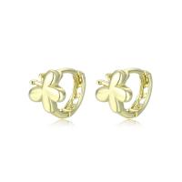 Brass Leverback Earring Butterfly gold color plated fashion jewelry & for woman golden nickel lead & cadmium free Sold By Pair