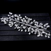 Headband Iron with Seedbead fashion jewelry & for children & with rhinestone silver color nickel lead & cadmium free Sold By PC