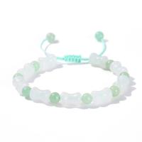 Gemstone Bracelets Ice Jade with Green Aventurine fashion jewelry & for woman 6mm Sold By PC