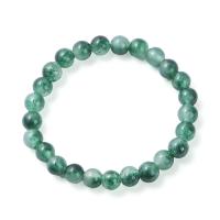 Gemstone Bracelets, Green Calcedony, Round, polished, fashion jewelry & different size for choice & for woman, green, Length:Approx 18 cm, Sold By PC