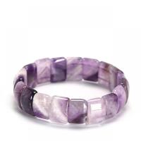 Quartz Bracelets, Amethyst, with Rose Quartz, polished, fashion jewelry & for woman, more colors for choice, 10x14mm, Length:Approx 18 cm, Sold By PC