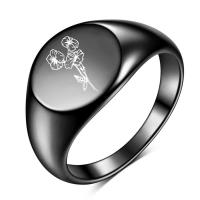 Пальцевидное Кольцо Титановой Стали, титан, Другое покрытие, ювелирные изделия моды & Мужский, Много цветов для выбора, 12mm, продается PC