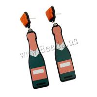 Acrylic Jewelry Earring Winebottle fashion jewelry & for woman mixed colors Sold By Pair