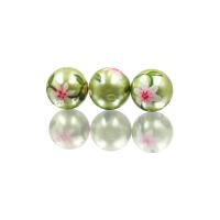 Fashion Glass Beads, DIY, green, 18mm, Sold By PC