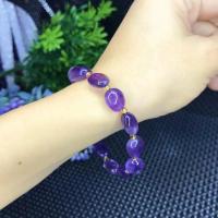 Bracelets quartz, améthyste, pour femme, violet, Longueur Environ 40 cm, Vendu par PC