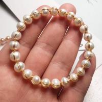 Bracelet en perles de culture d'eau douce, perle d'eau douce cultivée, Placage de couleur d'or, pour femme, plus de couleurs à choisir, Longueur:Environ 38 cm, Vendu par PC