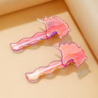 Alligator Hair Clip Acrylic Laser & for woman Sold By Pair