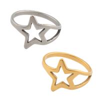 Stainless Steel Finger Ring 304 Stainless Steel Star plated Unisex US Ring .5 Sold By PC